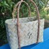 Agathin Mozhi handmade palm leaf basket